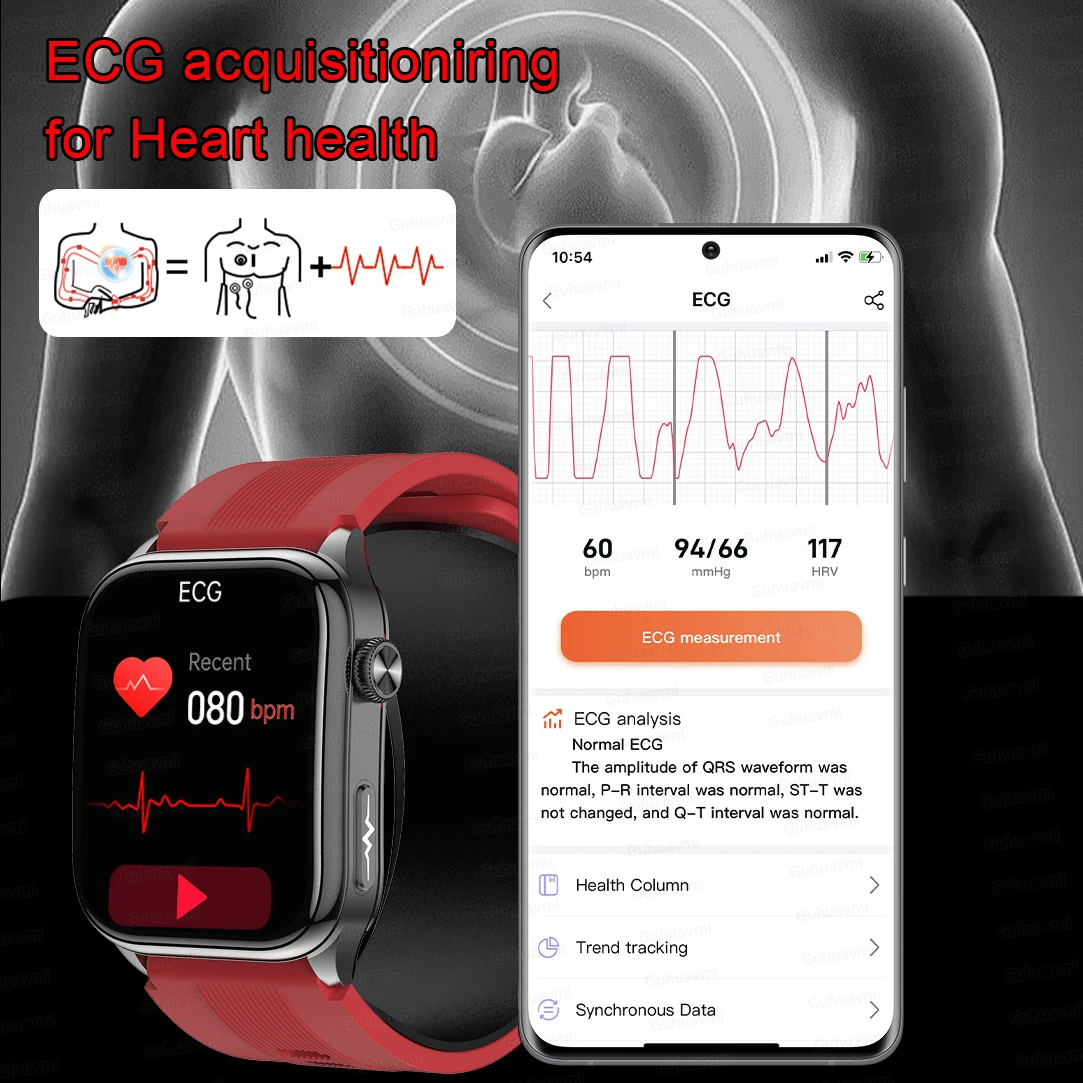 사파이어 스마트워치 AMOLED 스크린 건강 ECG 스 - Smart Home Os 리뷰 및 가격