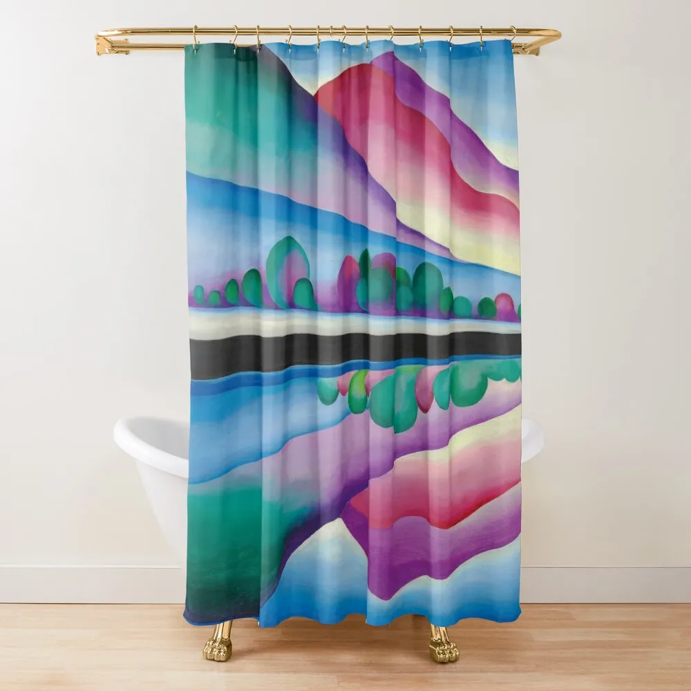 

Georgia O'Keeffe - Lake George Reflection, 1921-1922 Lake George Reflection Georgia O'Keeffe Shower Curtain