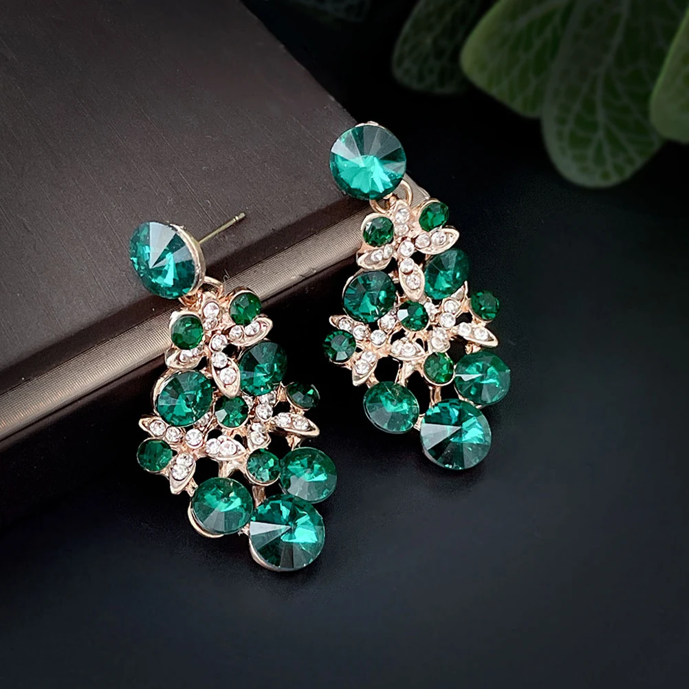 

Exquisite Necklace Earring Set Fashion Jewelry Vintage Decorative Women Pendant Matching Outfits Gift Wedding