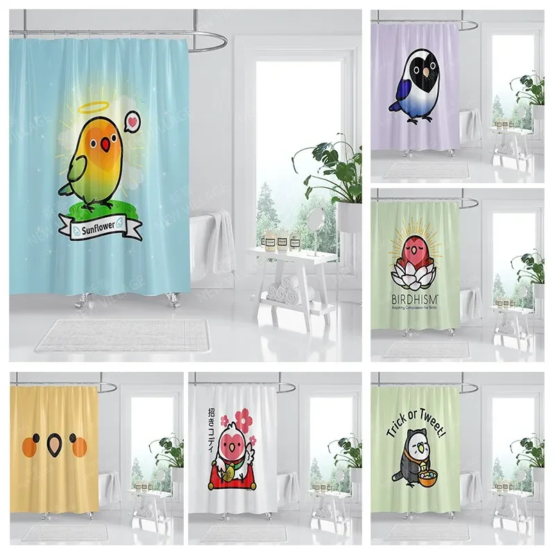 

Waterproof fabric shower curtain Bathroom curtain accessories 180x200 Bath curtain for shower 240*200 cartoon cute decor 240x200