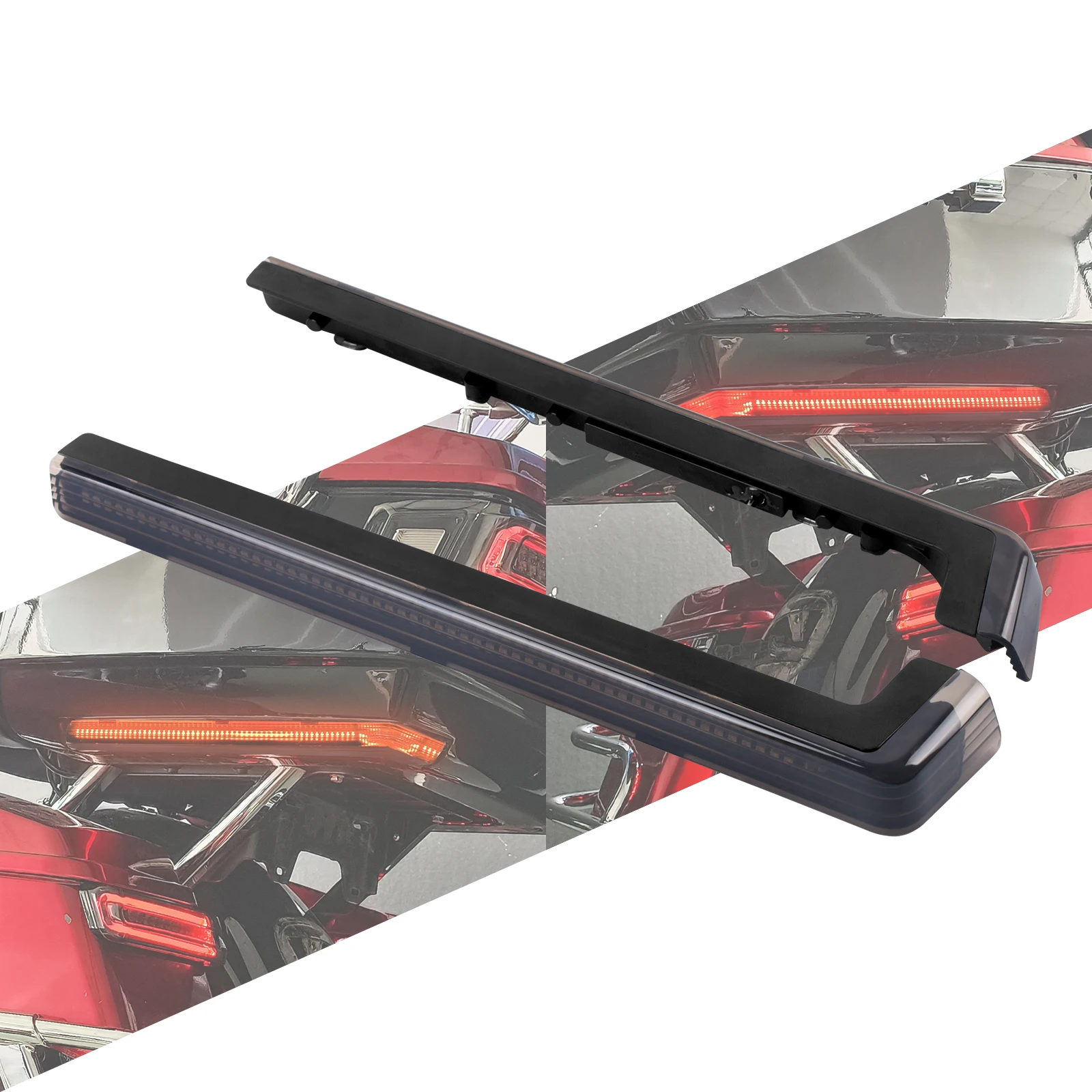 

Motorcycle Side Marker LED Light Turn Signal For Harley Touring Road Electra Street Glide FLHR CVO 06-Up King Tour Luggage Lamp