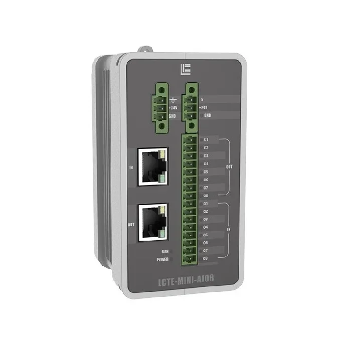 LCTE-MINI-AIO8 EtherCAT 8-Channel Analog Input Output Mini Remote IO Module