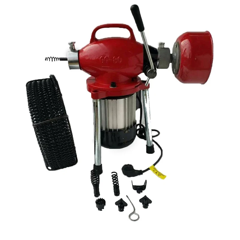 Beijing Dali brand GQ-80 electric pipe dredging machine 220V new conditions factory direct sales sewer cleaning tools