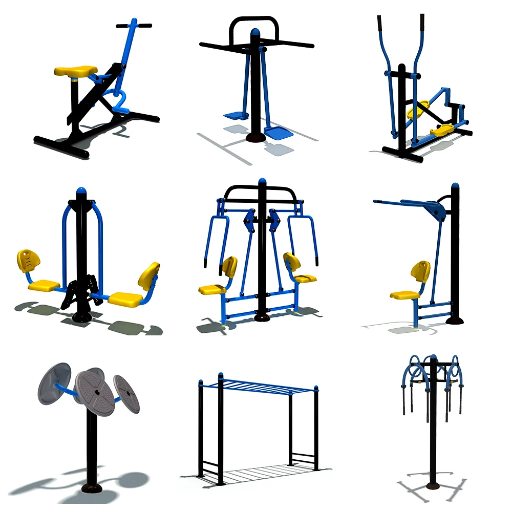 Dual Rider Elliptical Trainer  Heavy-Duty Anti-Slip Outdoor Park & Kids Fitness Equipment Newly