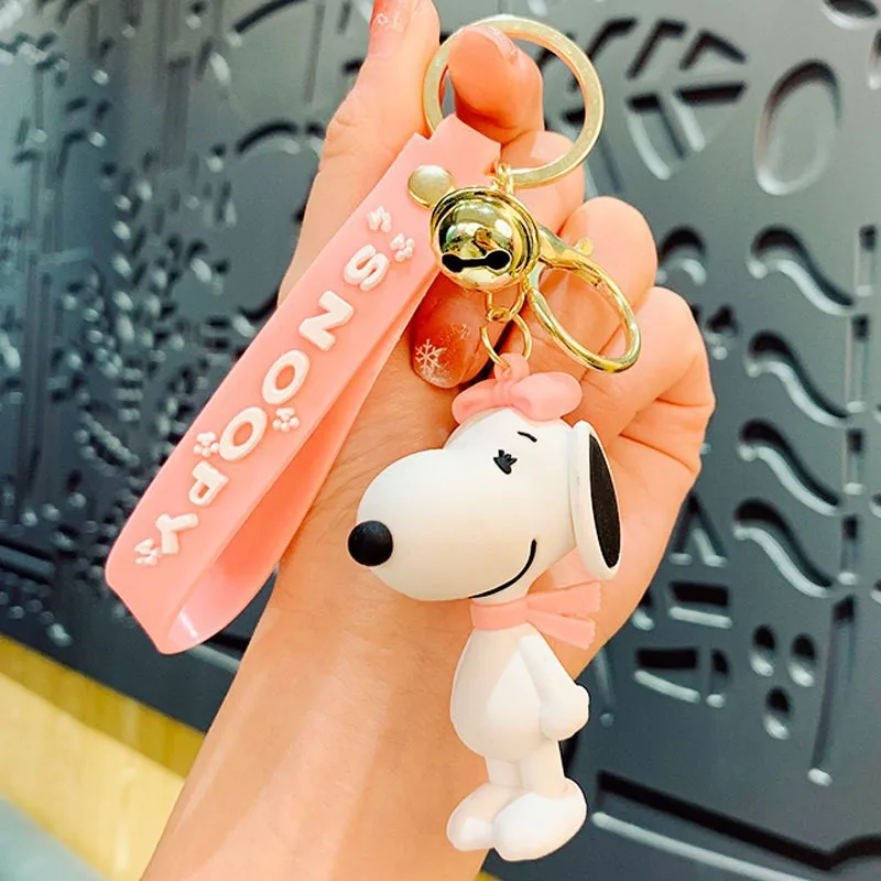 New Snoopy Charlie Cartoon Anime Keychain Bag Pendant Keychain Accessories Schoolbag Cute Decoration Kids Birthday Gifts