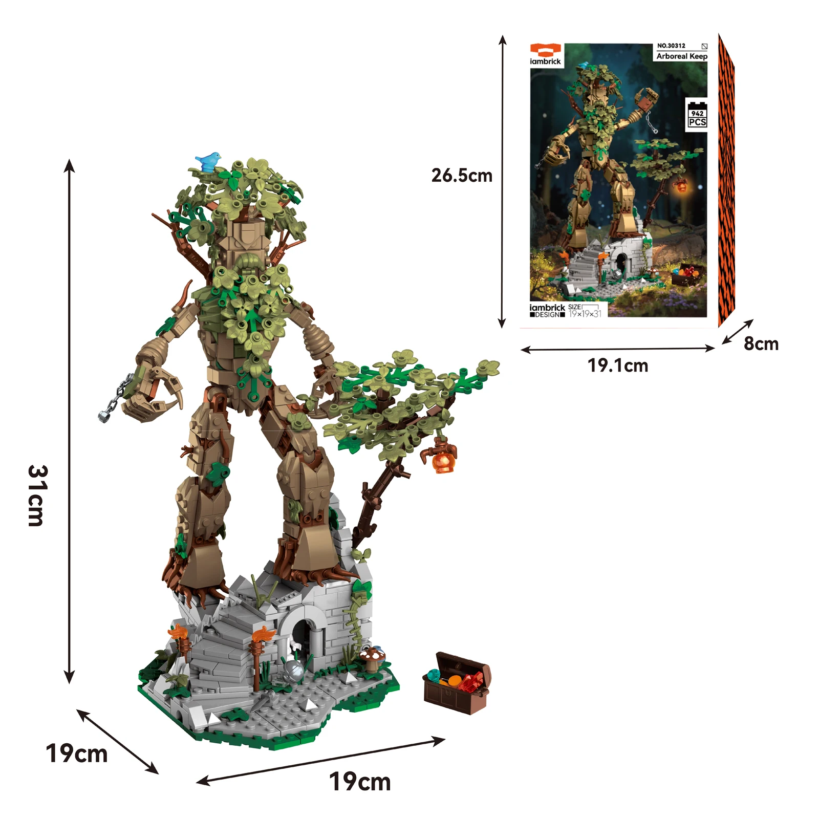

Qicheng Gupo 30312 942pcs Mini Building Blocks Assembly Model Ancient Style Collection Toy