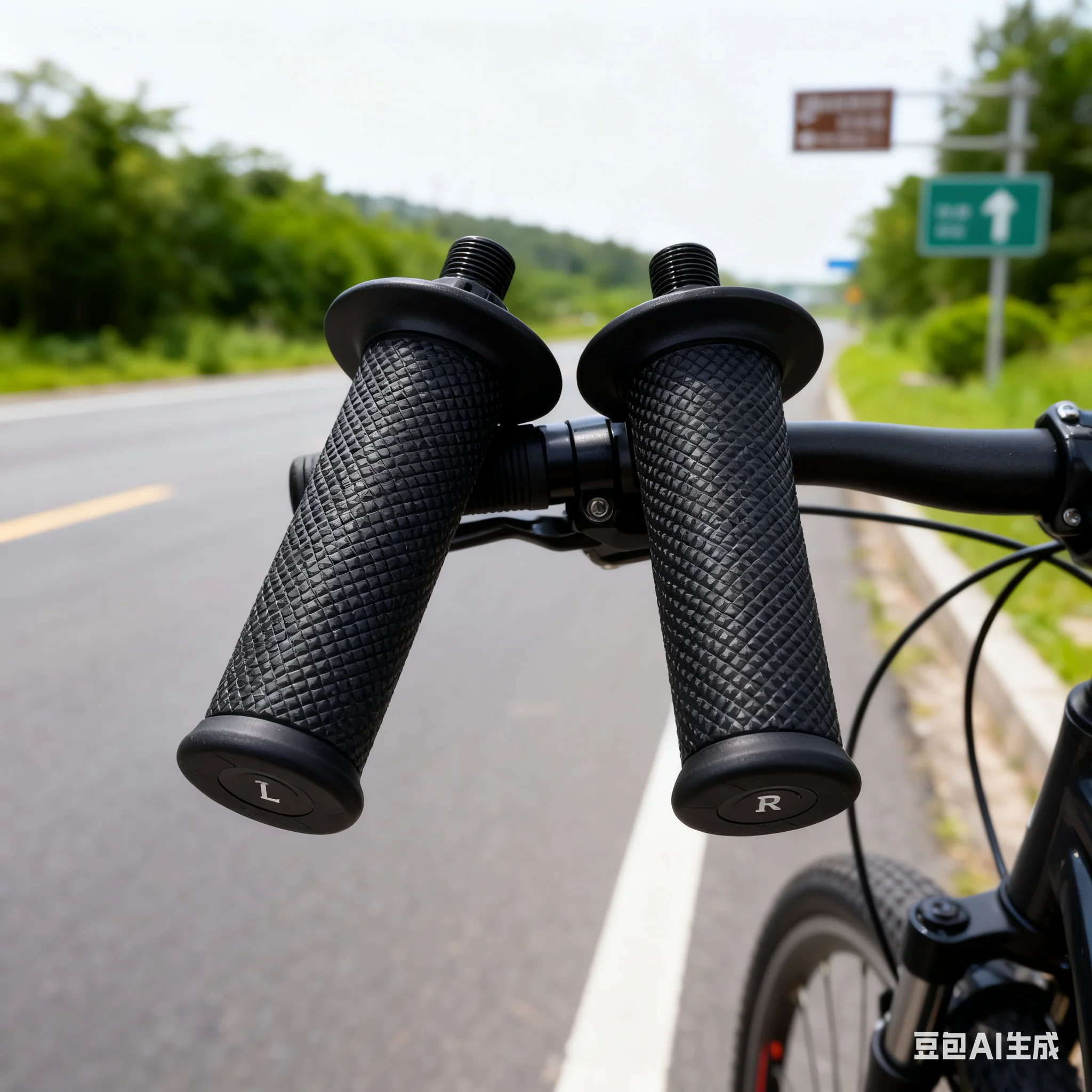 

2Pcs Short Fitness Bike Handbar Grips Fitness Equipment Equipment Handbar Grips For M12(1/2) For M14(9/16) Fitness Accessories