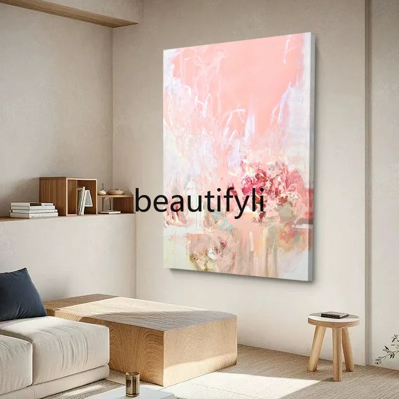 

D96 Texture hand-painted oil painting, dining room bedroom entrance abstract living room room hanging painting