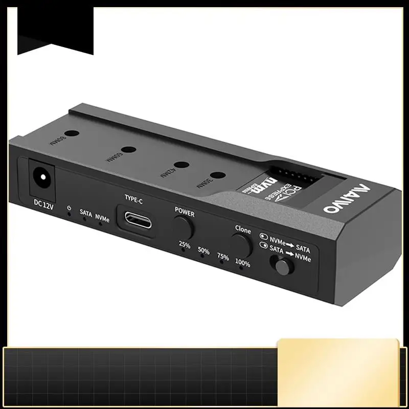 MAIWO Dual Bay M.2 Nvme Case And SATA HDD Docking Station Type C Docking Station 3.5Quot, Clone Duplicator-N33R