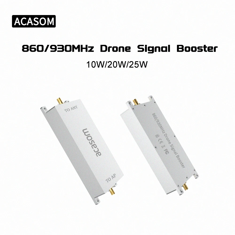 Amplificador de sinal FPV para Drone, Signal Booster, Range Extender, Transmissi de imagem Tarot FPV, 868MHz, 915MHz, 10W, 20W