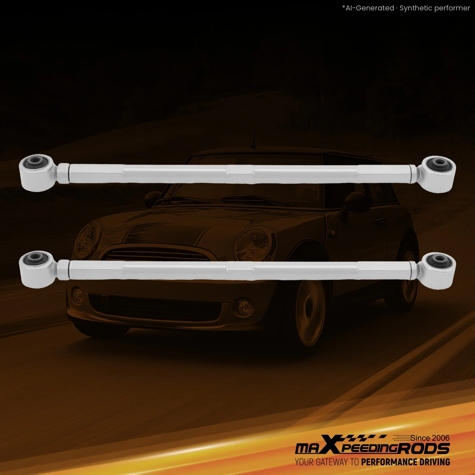 Silver Color Rear Lower Camber Arms for MINI Copper 2002-2013 All Models