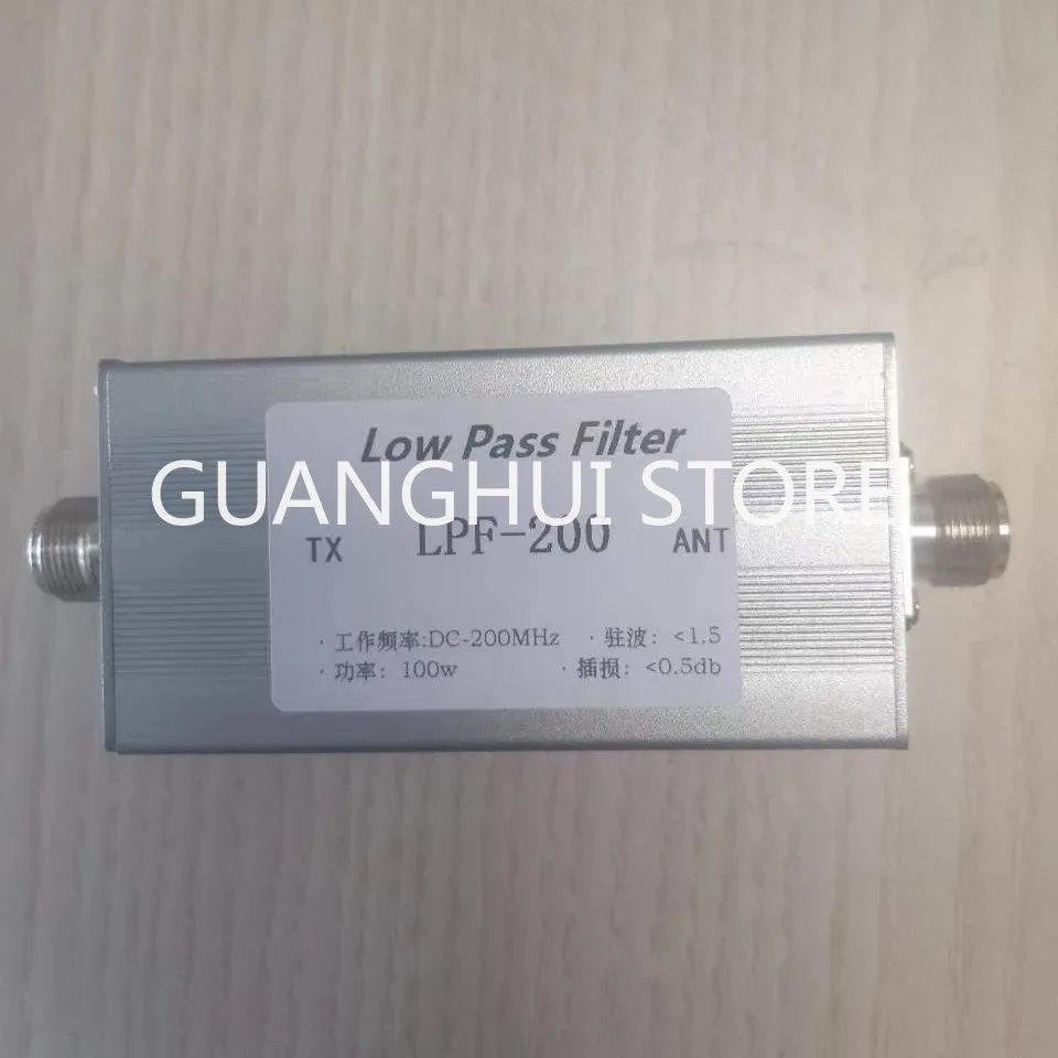 

Low-pass filter LPF-200MHz suppresses harmonics, anti-interference 100w N female
