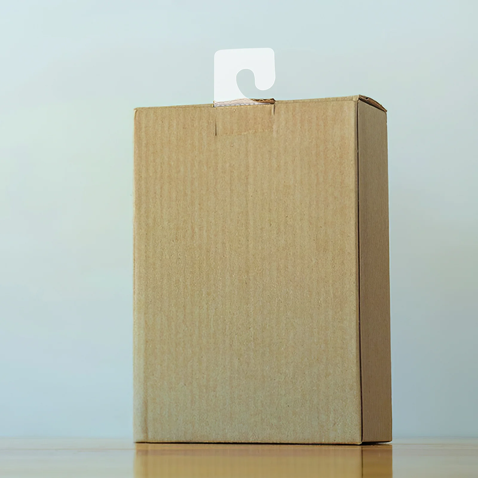 100 قطعة من خطافات اللصق ذاتية اللصق من البلاستيك الشفاف وعلامات التبويب المعلقة ذاتية اللصق للأبيض