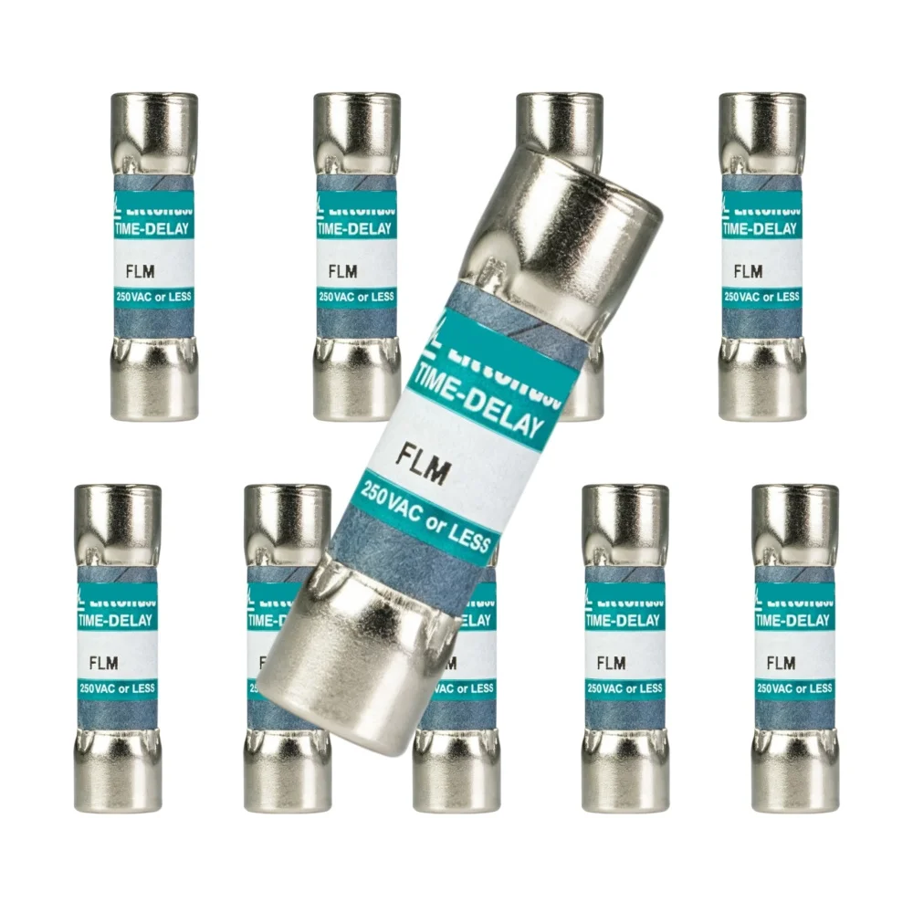 FLM-3 Fuse, 3A 250VAC Time Delay Cartridge Fuse, 【10-Pack】 OEM