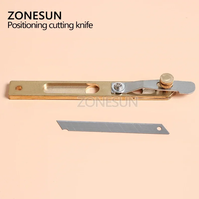 ZONESUN Hand DIY Draw Gauge Professional Patchwork Fabric leather Craft cut Strap Sewing Cutter  Knife tool with blade