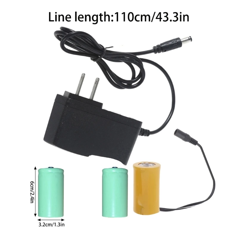 AC100-240V 50/60Hz to 4.5V LR20 D Battery Eliminators Dummy Battery Power Supply Adapter for Toy/Controller/Water Heater F19E