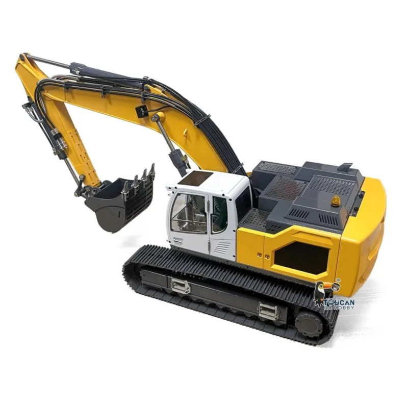 US SALE Hydraulic RC Excavator 1:14 for Remote Control 945 5CH Reversing Valve Light Sound System