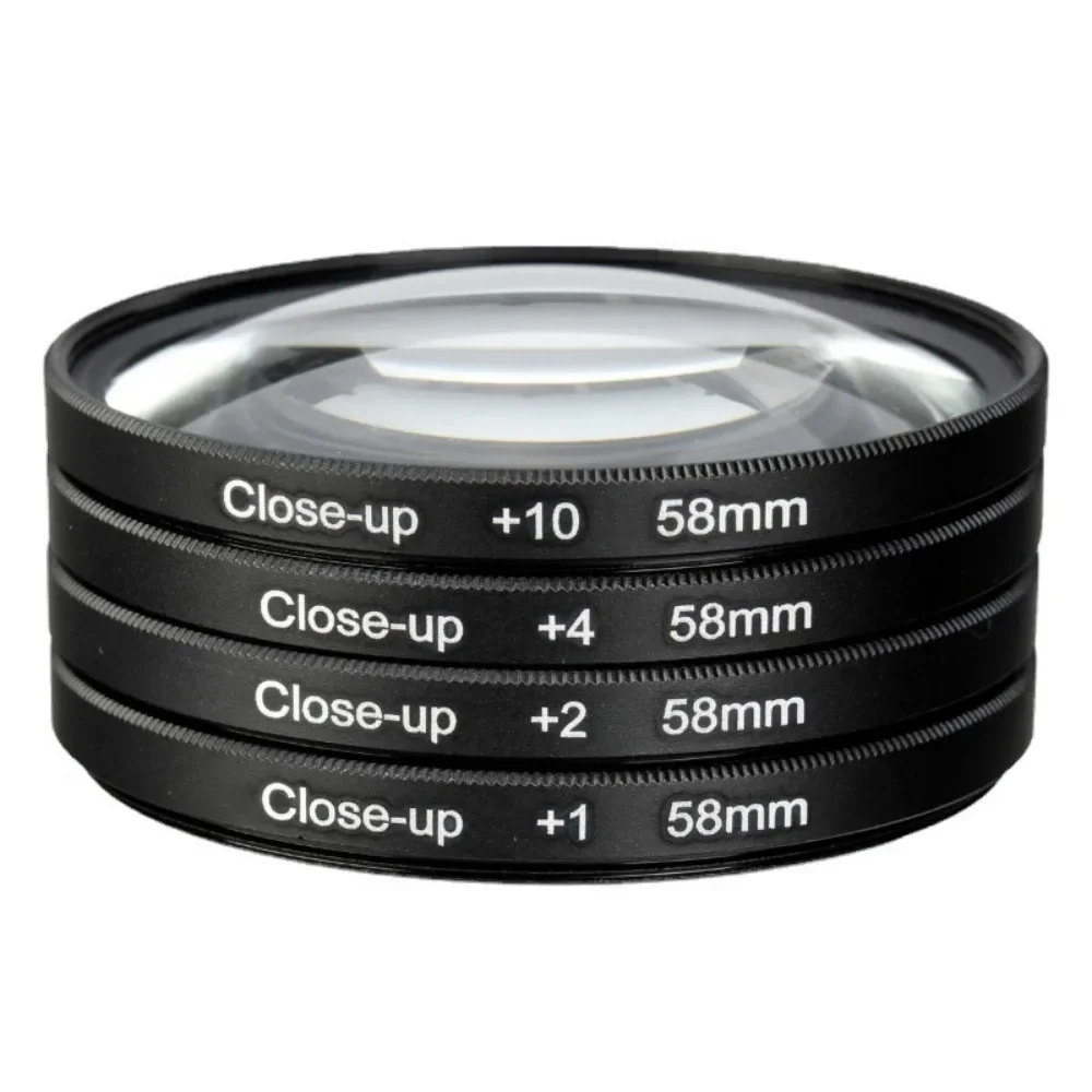 

Macro Close Up Lens Filter +1+2+4+10 Filter Kit 49mm 52mm 55mm 58mm 62mm 67mm 72mm 77mm for Canon Nikon Sony Cameras