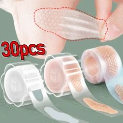 30pcs GEL Heel Protector แพทช์เท้ากาว BLISTER Pads Heel Liner รองเท้าสติกเกอร์บรรเทาอาการปวดพลาสเตอร์ Foot Care Cushion Grip