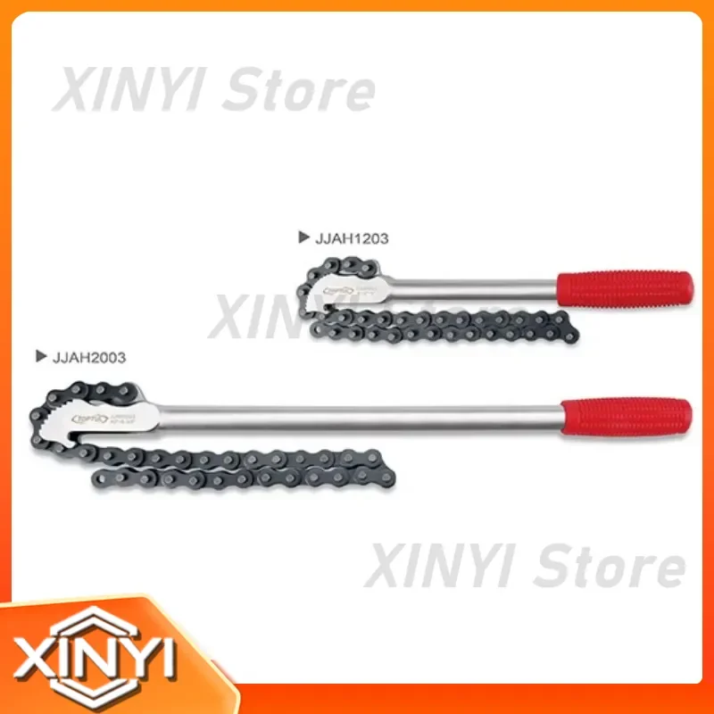 Toutul JJAH2003 Industrial Grade Heavy Duty Chain Wrench Chromium Molybdenum Steel Structure Heat Treated Sawtooth Long Claw