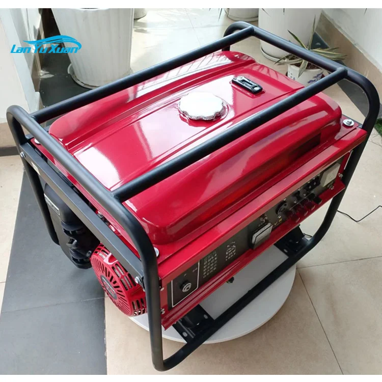 S6500CX 110V 220V 60HZ 50HZ Recoil Start Dual Fuel 6KW Open Frame Type Portable  Inverter Generator LPG and Petrol Generator