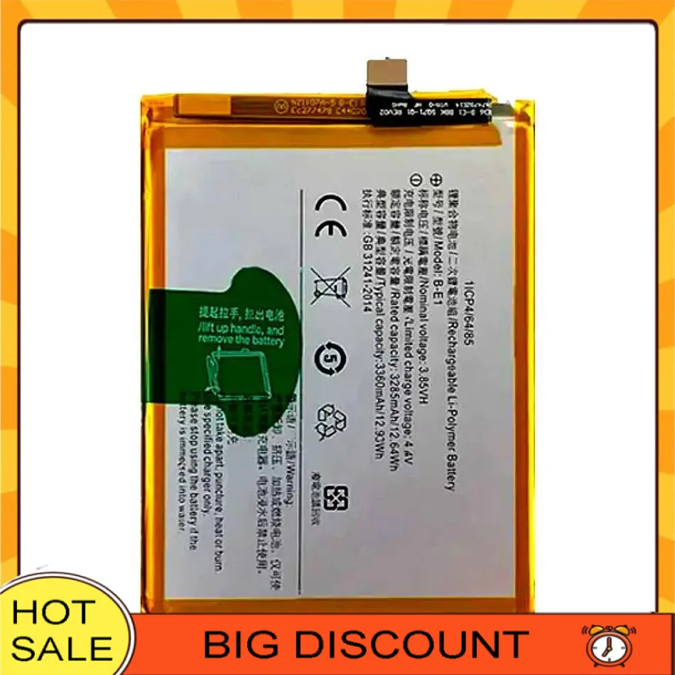 

3360 мАч для Vivo Y71 Y71i Y73 1801I 1724 B-E1 аккумулятор для мобильного телефона большой емкости экологически чистый