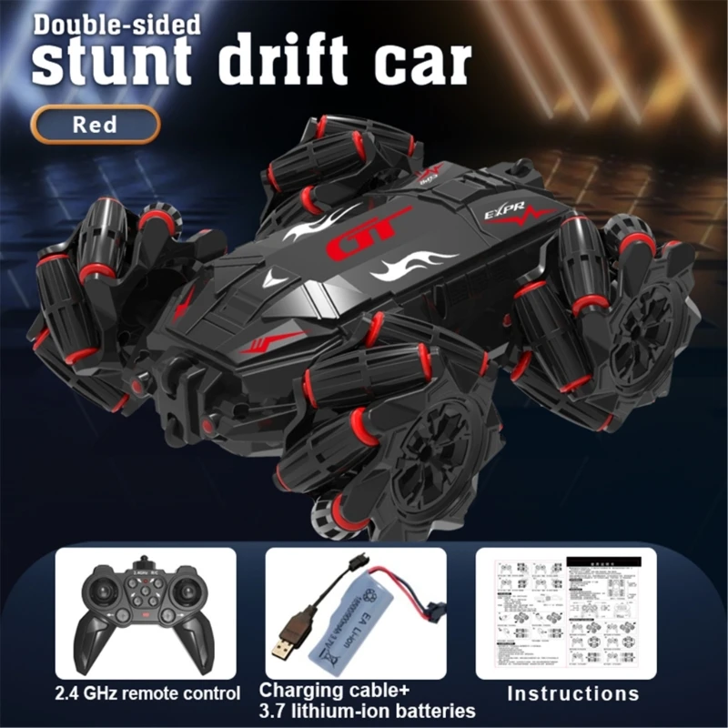 Gesture Control Stunt Car Toy Remote Control Flip Car Toy Double Sided Drifting Car Play Vehicle Boy Men Birthday Gift