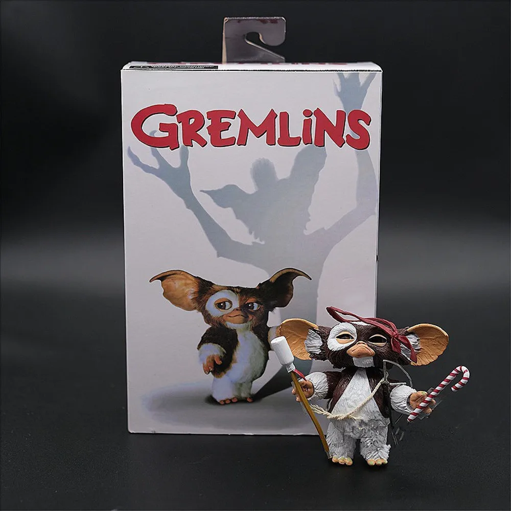 NECA Gremlins Figure Movie Edition Gremlins Retro Rubber Horror Doll Toy Doll Christmas Ver. Gift