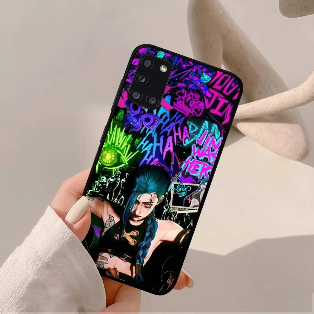 League of Legends L-LOL Jinx Capa de telefone para Samsung A 52 53 21 32 13 12 71 31 51 40 72 73 70 22 42 50 30 20 21 shell