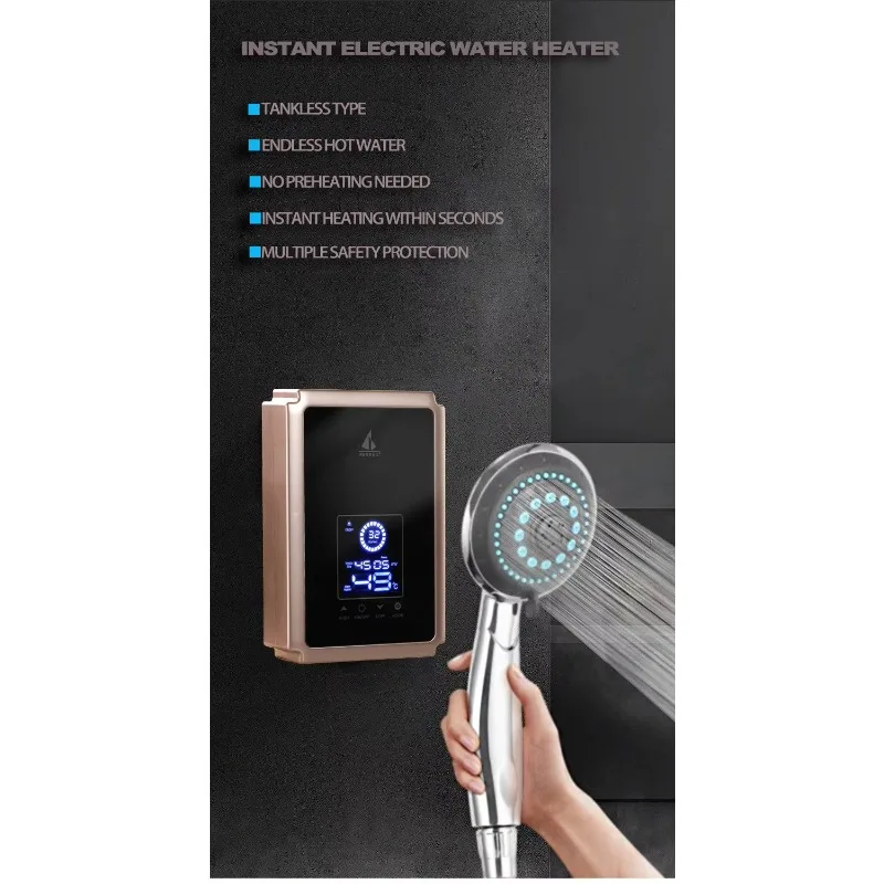 Water Heater Commercial 12KW Electric Tankless New Water Heater Bathroom Use or Shower - view 2