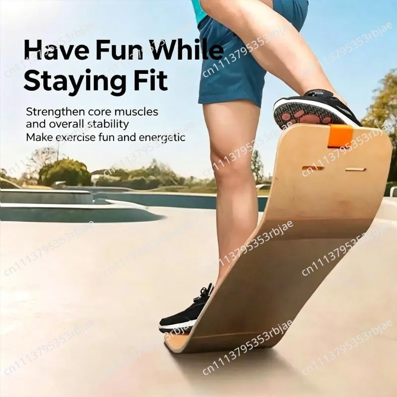 Professional grade folding balance training board, thickened maple wood, improved posture, unisex fitness goods