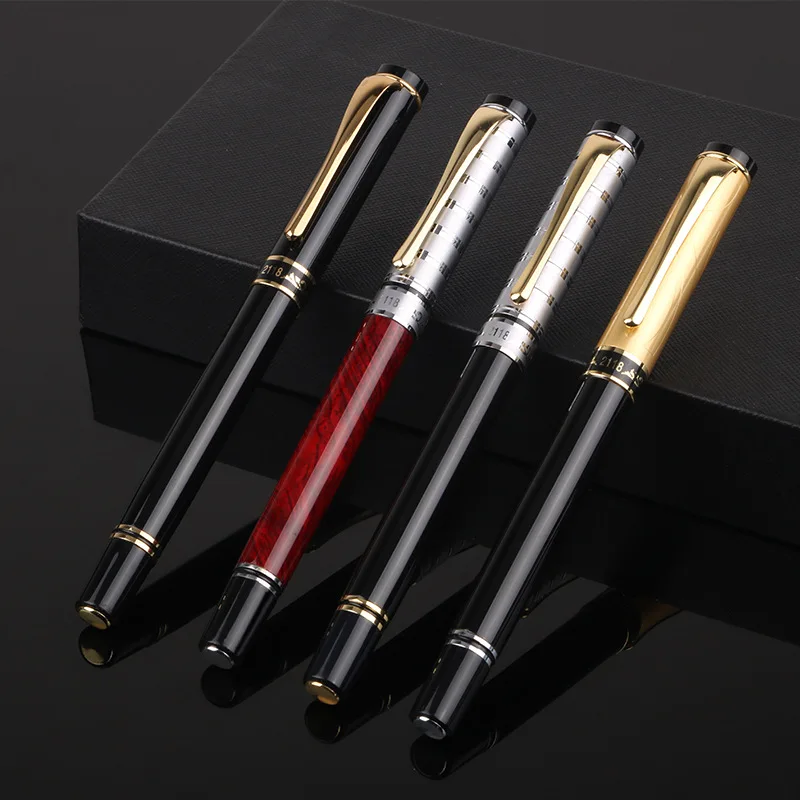 Metal Fountain Pen High Quality Ink Pens School Business Supplies for Student Gift Office Supply Customized Logo Name