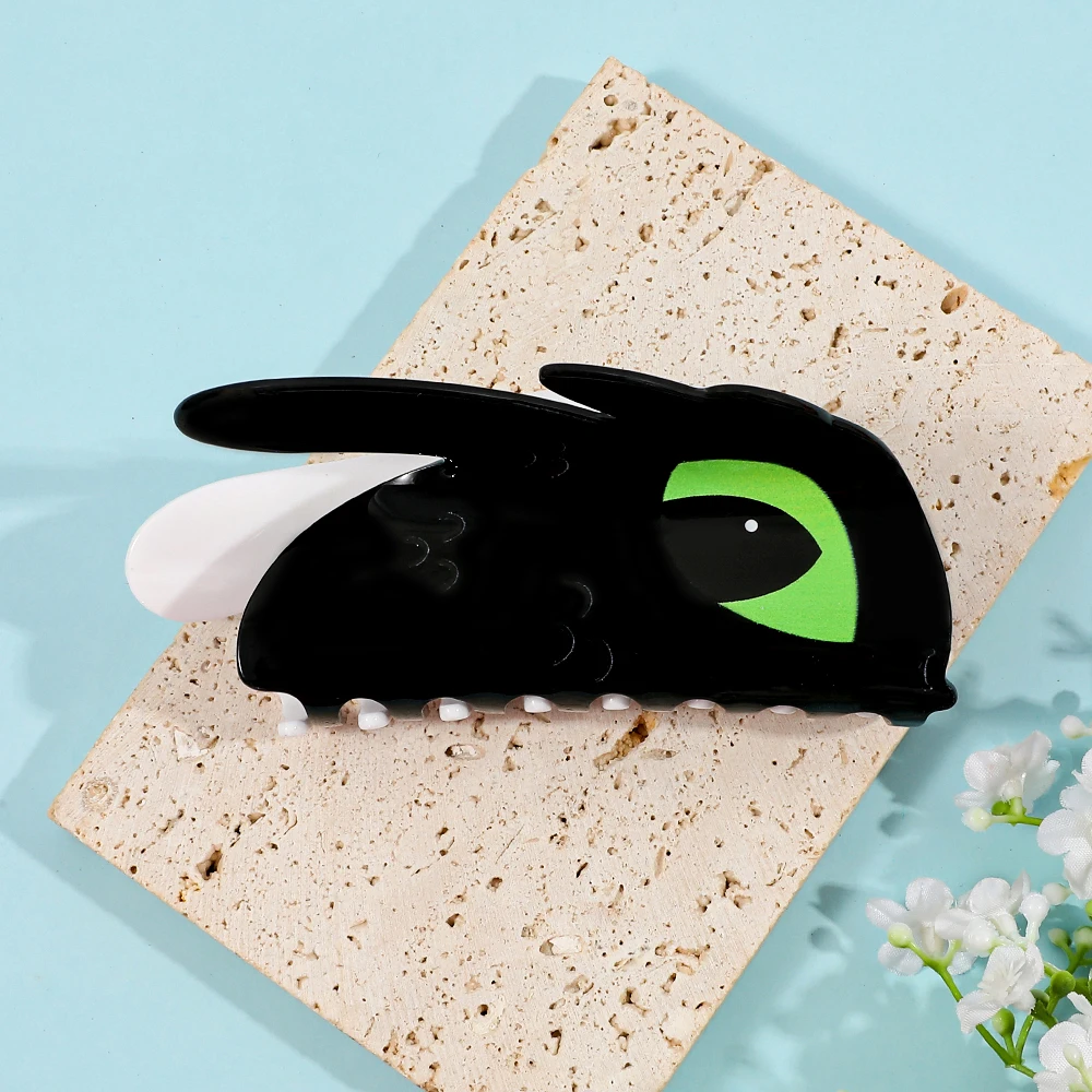 Klamra do włosów Smoczy Trener Światła Furia Unikatowy Stylowy Dodatek do Włosów Ozdobny Chwytak do Włosów Prezent dla Przyjaciół