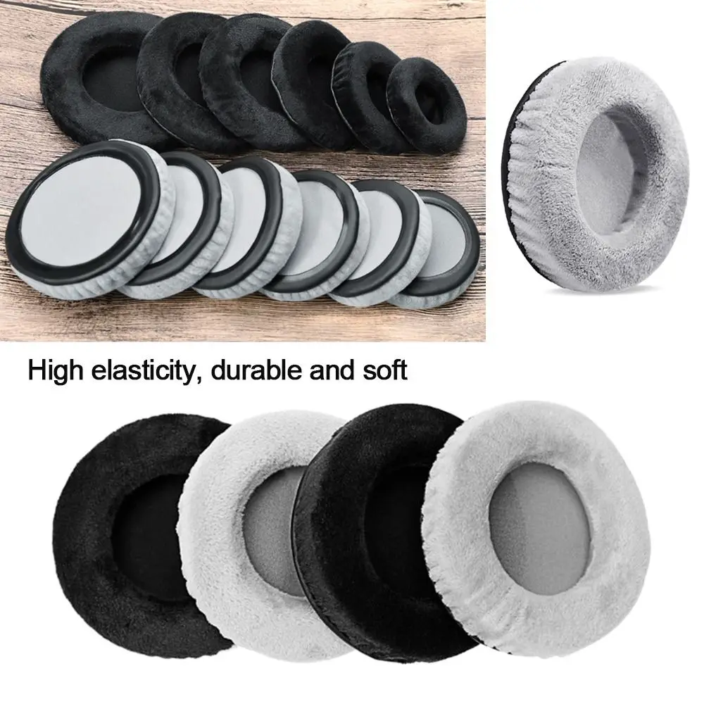 

New Velvet Headphone Accessories Earphone Earmuff Cushion Cover Flannelette Earphone Case Replacement Earpads Ear Pads