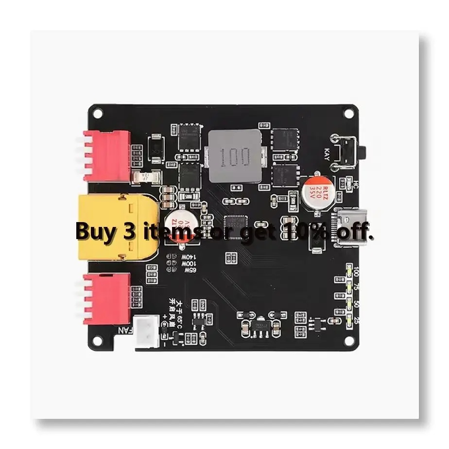 ✤140W Bidirectional Fast Charger Module Up-Step Voltage Lithium Battery Charging Board IP2366 with Temperature Control
