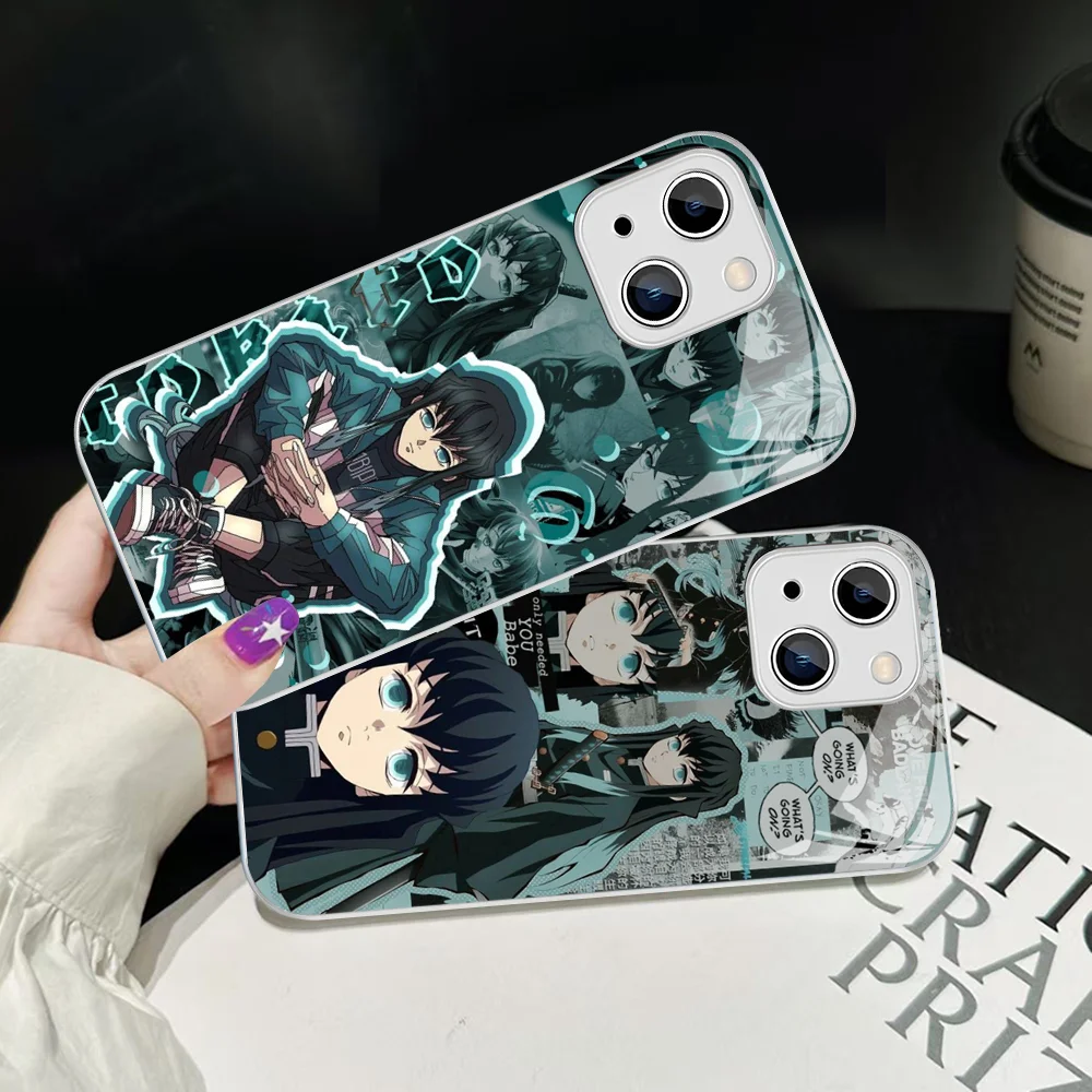 

Anime Muichiro Tokito Phone Case For IPhone 14 13 12 Mini 11 Pro XS Max X XR 14 Plus Tempered Glass Cover