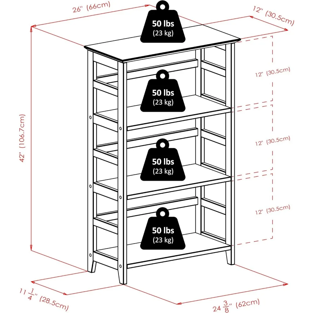 Scaffale da studio, 3, Miele
