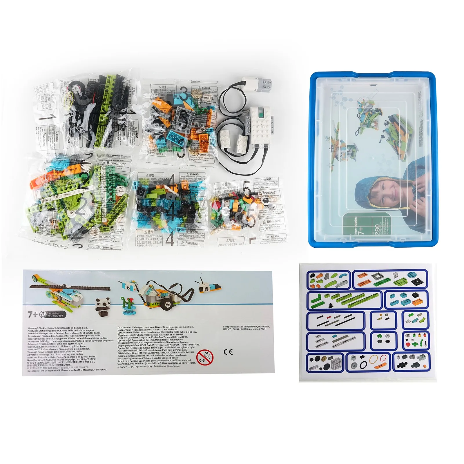 STEM Educational Building Blocks Kit 280pcs with Electronic Sensors for Robot Programming