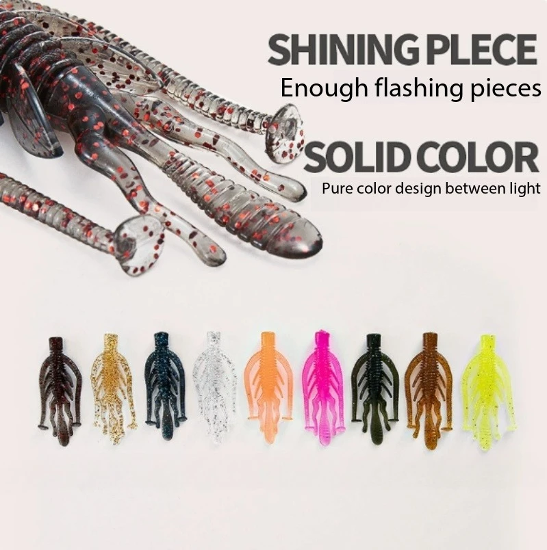 

Alien Floating Shrimp Soft Lure Insert Lead Ned Texas Drop Shot Rig Pond Finesse Artificial Bait
