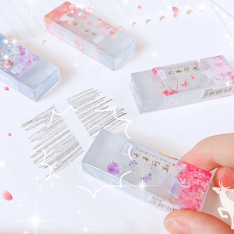 kawaii Stationery supplies cute things Stationery store Office supplies School transparen eraser rubber cute stuff