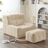 Convertible Lounge Chair Lazy Sofa Bed for Living Room Balcony Bedroom Trendy Single Lazy Couch Comfortable Worm Sofa furniture