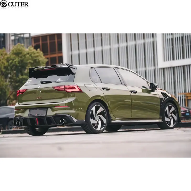 Dry Carbon Fiber Side Skirts Apron for Volkswagen Golf 8 Car Body Kit