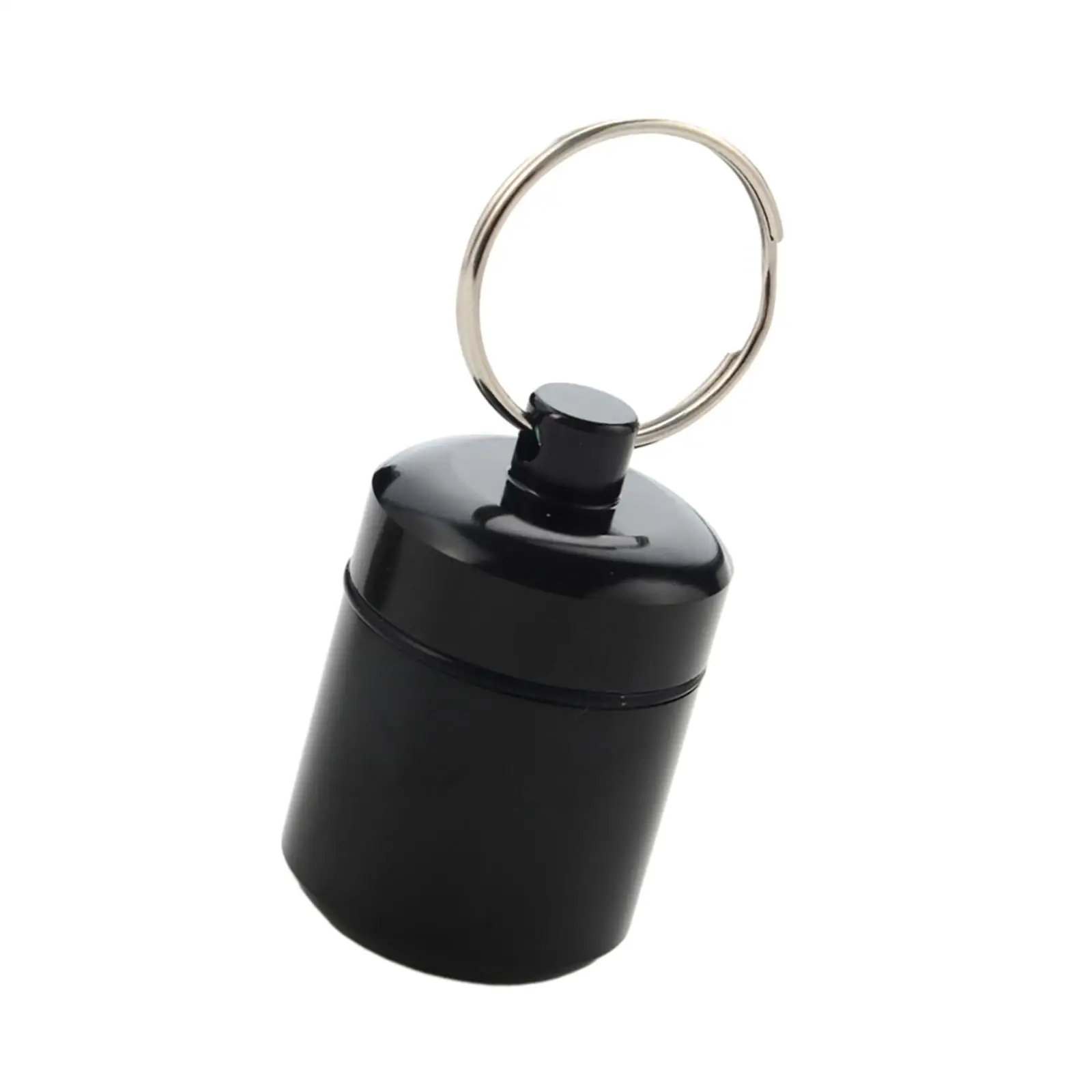 Earplugs Carrying Case Pocket Pill Case Coin Earbuds Multipurpose Aluminum Pill Keychain Container for Outdoor Biking Hunting