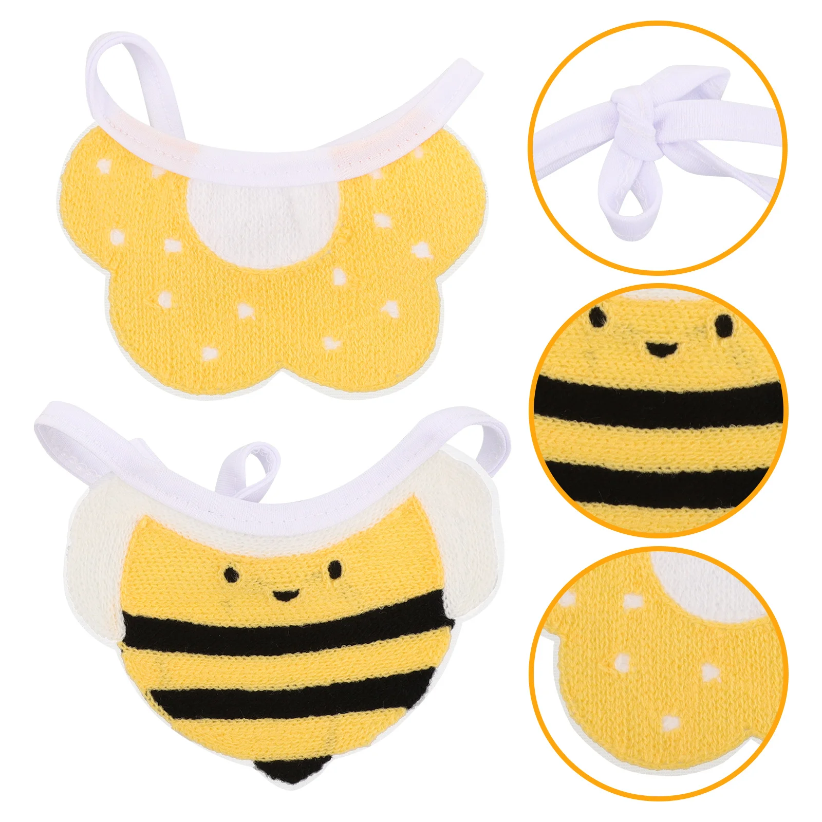 

2pcs Pet Adjustable For Small Dogs Puppy Accessories Cat Cute Scarf Outdoor Decor Dog Bibs Pet Dog Accessory Scarf