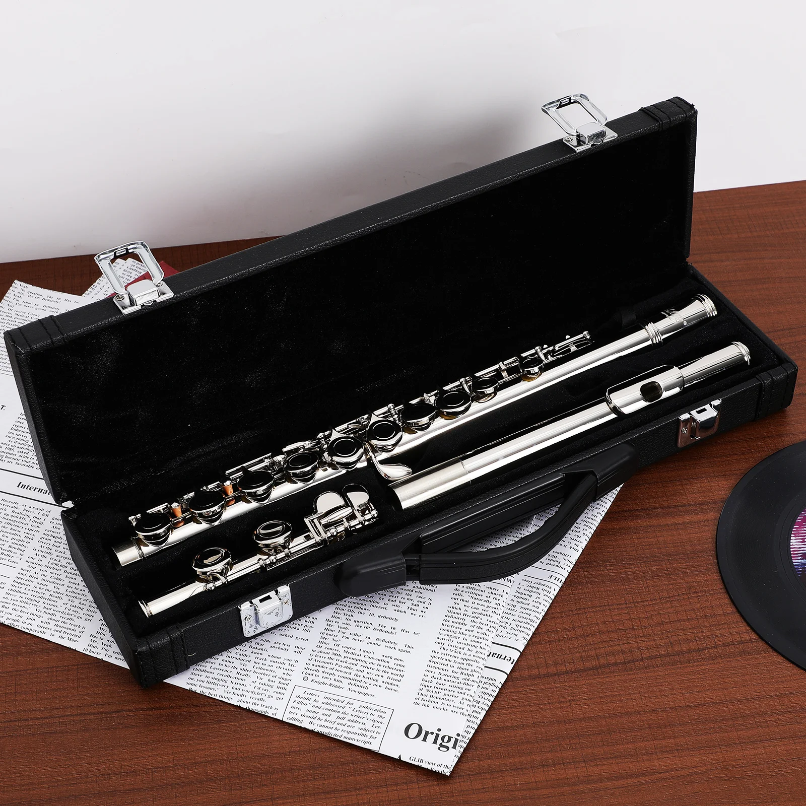 

Flute Instrument for Aldult Beginner Practice Teens Beginner's Silver Student