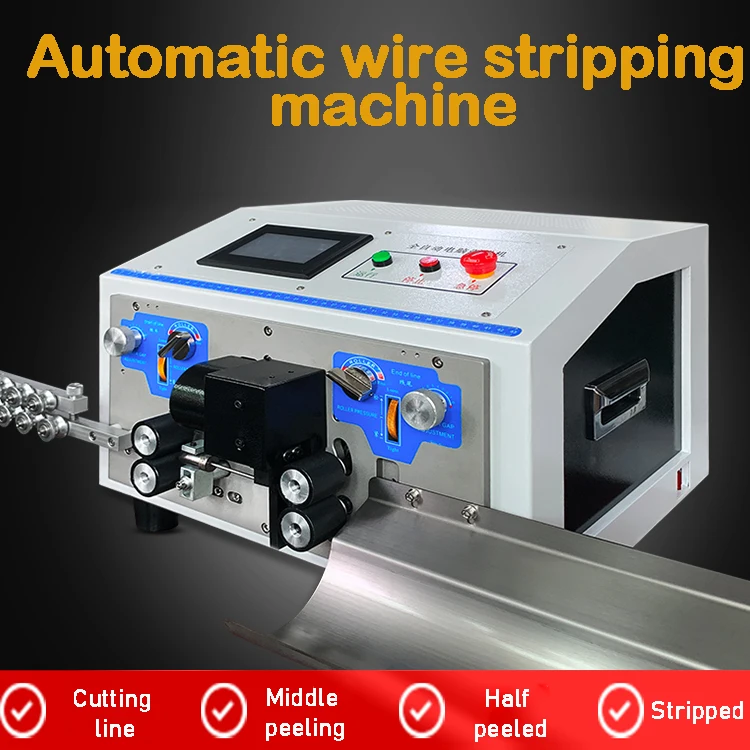 Automatic Wire Stripper Machine Electric 0.1-70mm Copper Wire Stripper Computer Cable Wire Stripping Peeling Cutting Machine