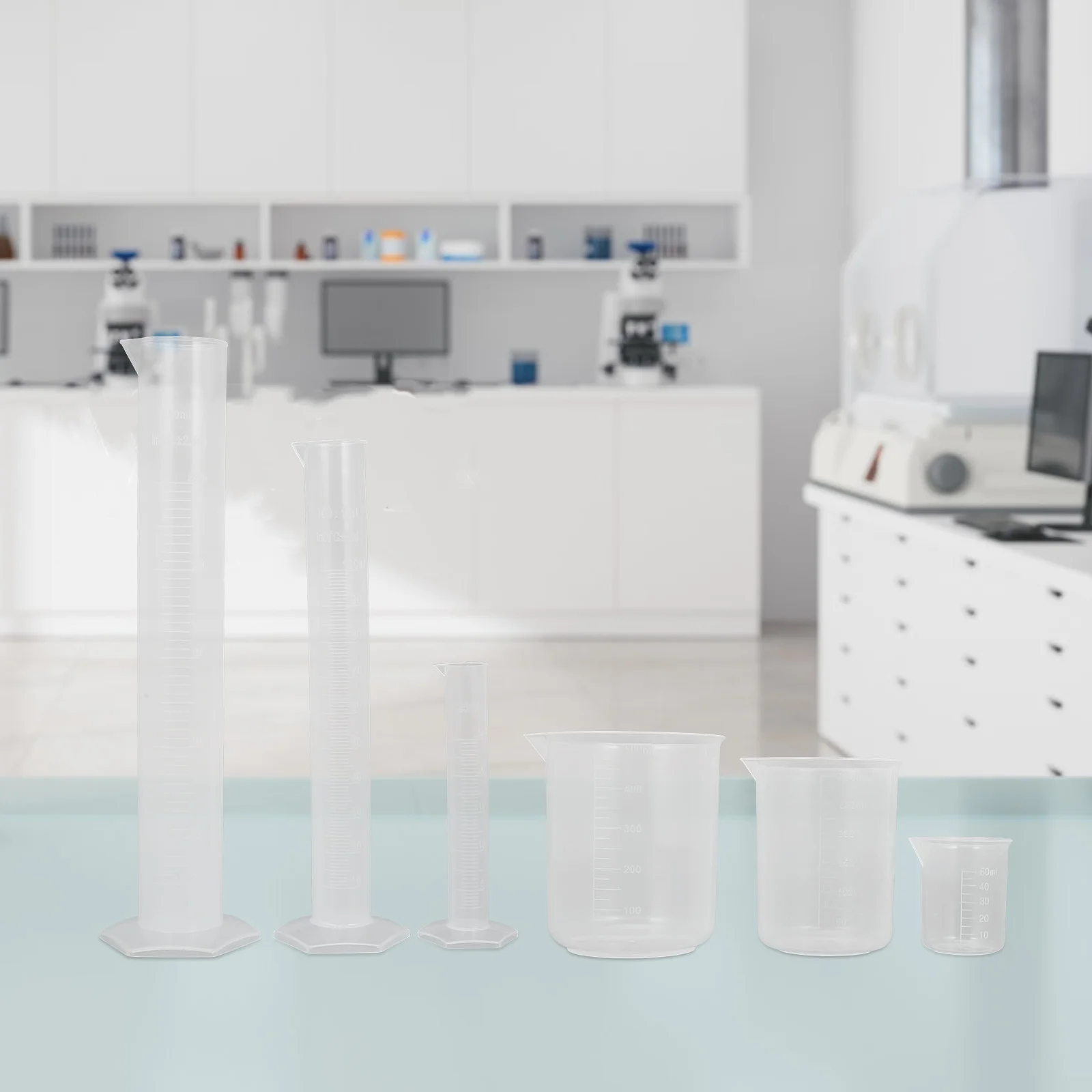 

3 pcs Graduated Cups Graduated Measuring Cylinder Set Household Baking Liquid Measurement High Temp Resistant Microwave