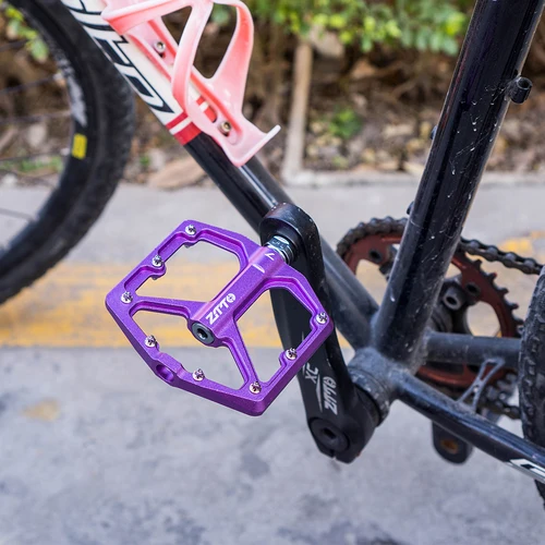 Imagen 2 del producto ZTTO MTB Pedal plano ultraligero CNC aleación de aluminio AM Enduro bicicleta rodamientos lisos 9/16 rosca para bicicleta de montaña de grava JT07