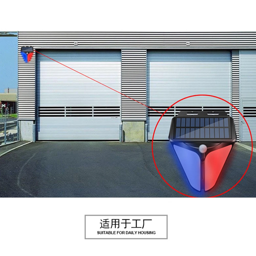 무선 야외 태양광 스트로브 라이트 사이렌, 방수 플래시 알람 램프, 모션 센서 감지기, 스트로브 알람