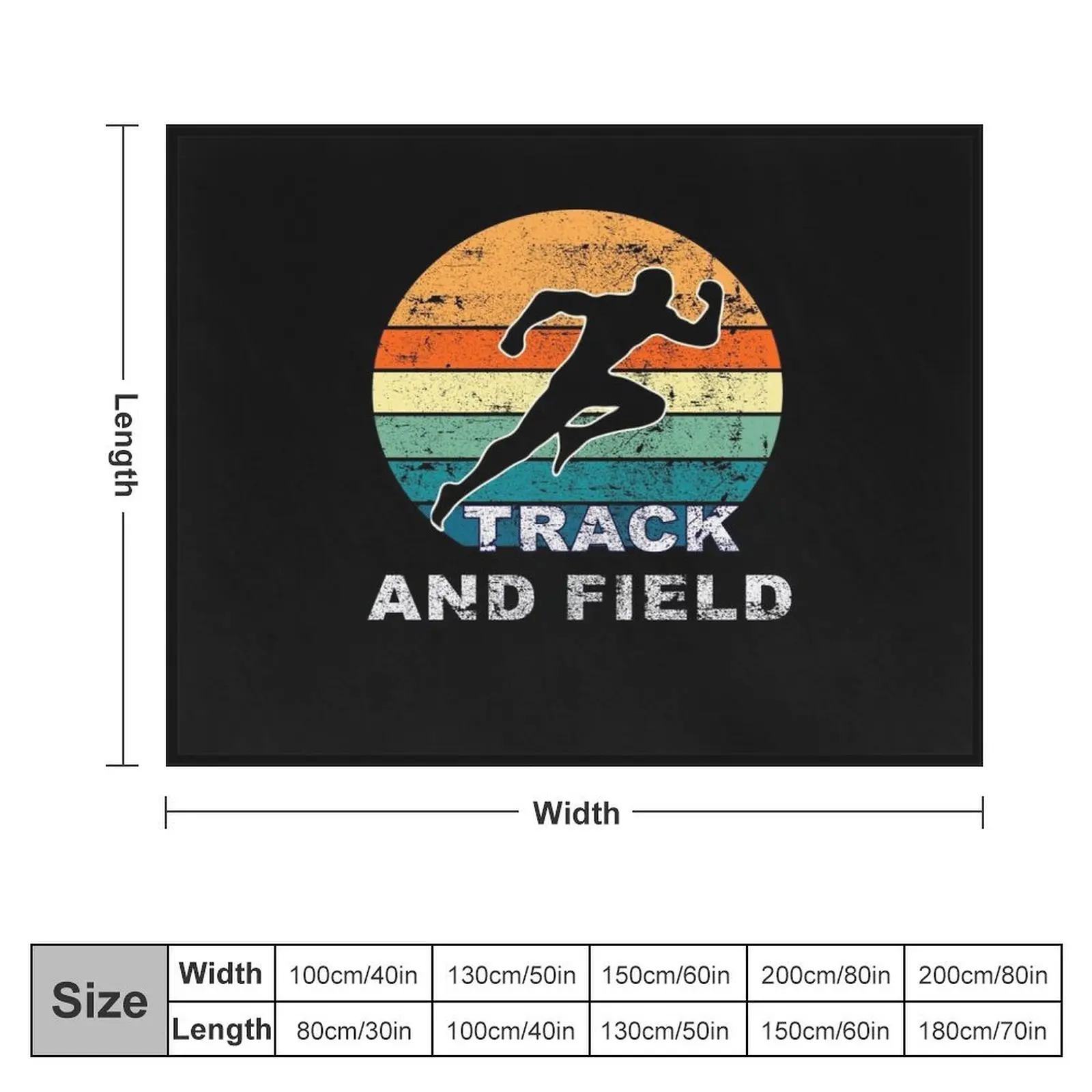 Track and field / track & field funny / Running Motivation Throw Blanket decorative Camping Shaggy christmas gifts Blankets